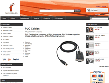 Tablet Screenshot of plccables.com.au